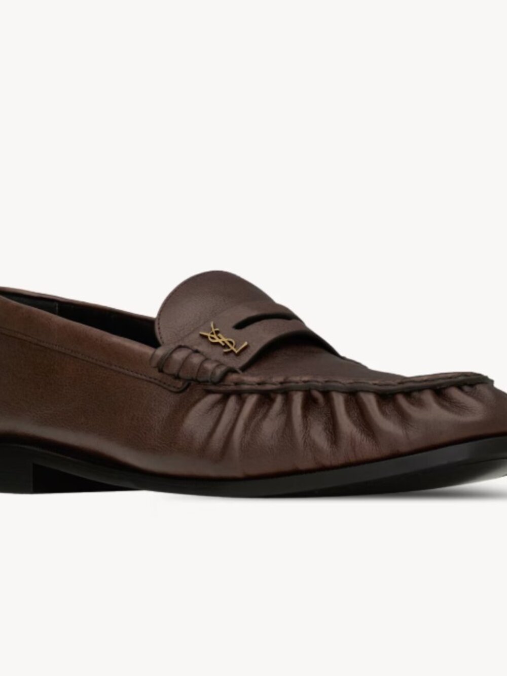 Saint Laurent - PARIS BROWN - LE LOAFER supple in matte leather - 43.5 FR - Picture 10 of 10